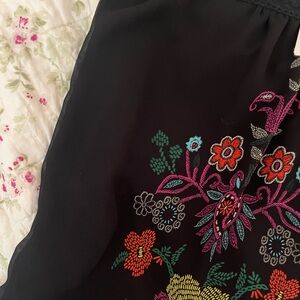 Black floral dress